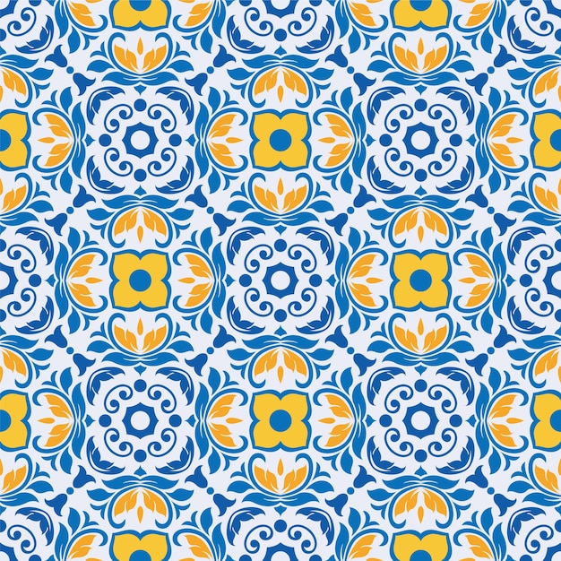 Azulejo de patrón de flor de ornamento transparente