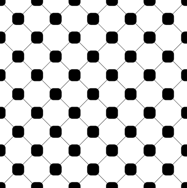 Azulejo de textura blanco y negro sin costuras Fondo vectorial