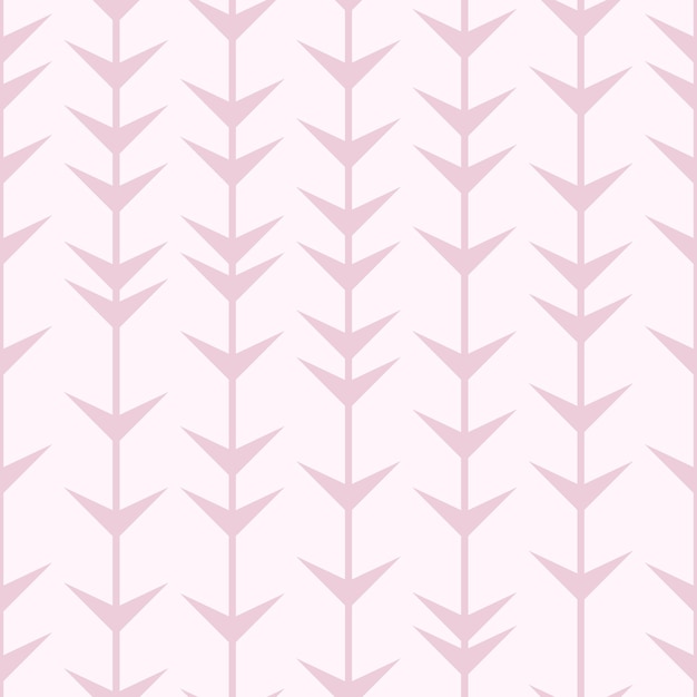 Azulejo de vector de fondo de repetición geométrica de patrón de flecha rosa pastel