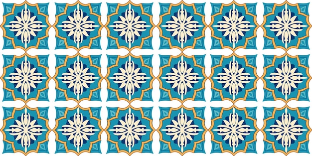 azulejos Azulejo con diseño portugués moderno de fondo sin costuras