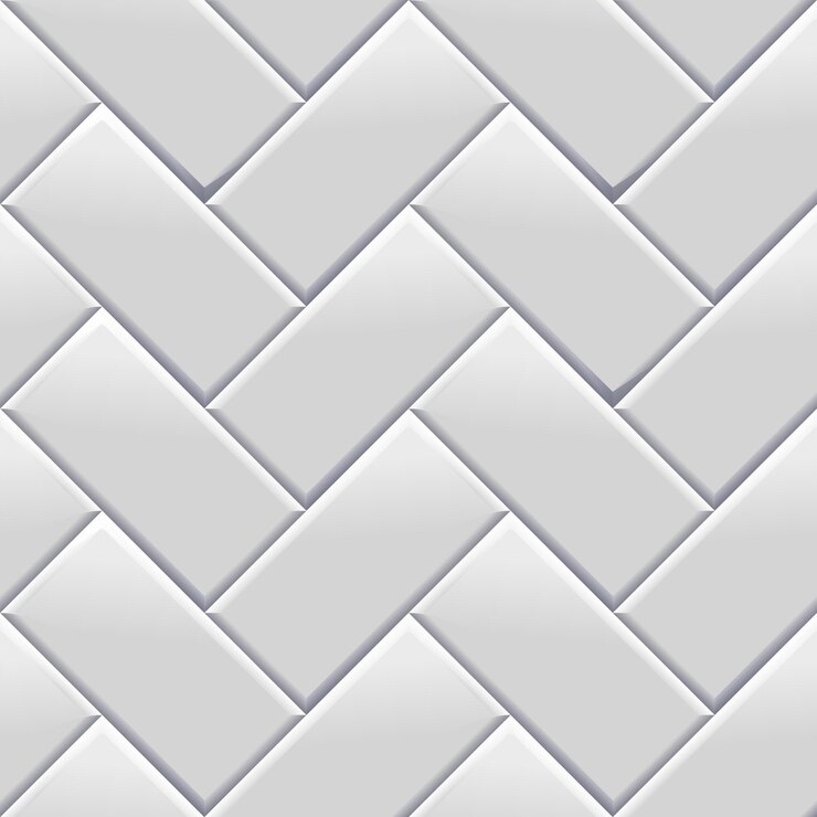 Vector azulejos blancos patrón horizontal transparente ladrillos blancos en metro o piscina pared o piso para metro