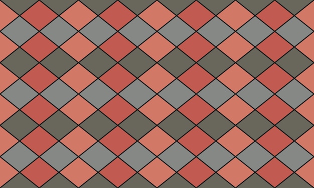 azulejos de cerámica retro forma abstracta en ilustración de estilo de patrón sin costuras geométrico