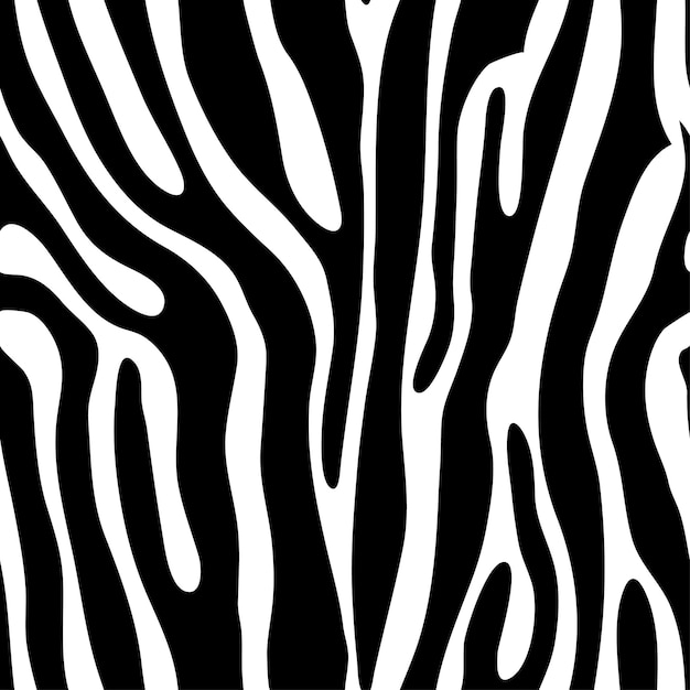 Azulejos sin costuras cebra animal print, ilustración vectorial