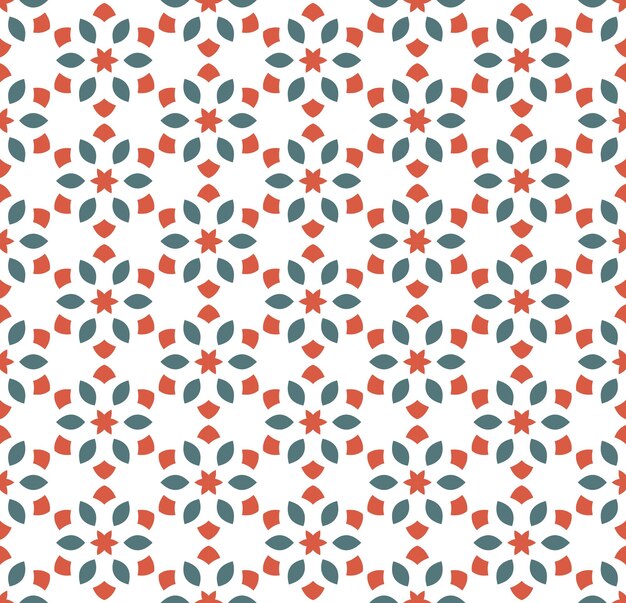 Vector azulejos florales seamless vector patternflower fondo de patrón de textura geométrica