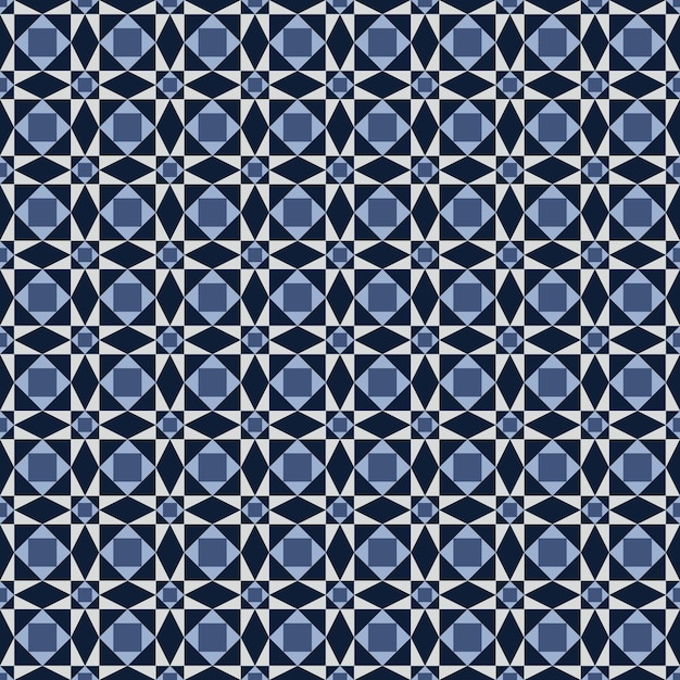 azulejos geométricos clásicos patrón sin costura vector de fondo para impresión y decorativo