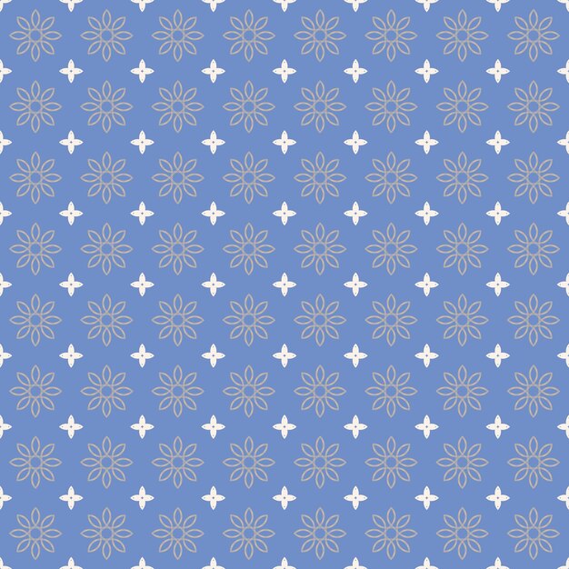 azulejos geométricos modernos abstractos y patrón textil sin costuras con fondo azul
