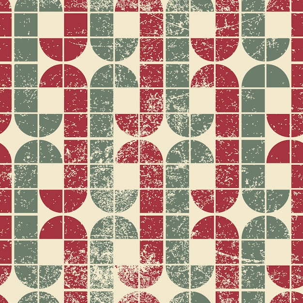 azulejos geométricos patrón sin costuras estilo retro colorido fondo vectorial