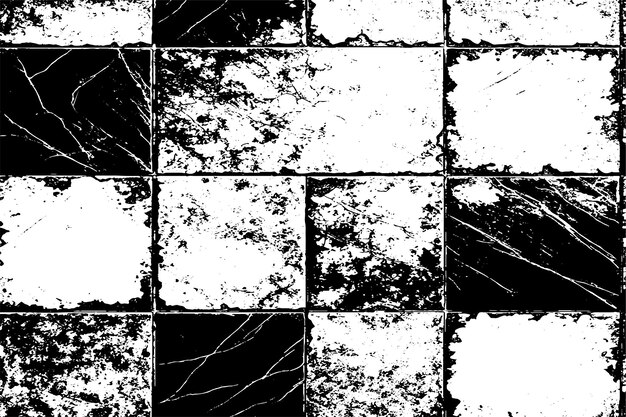 azulejos de lujo monocromáticos de alto contraste con textura grunge