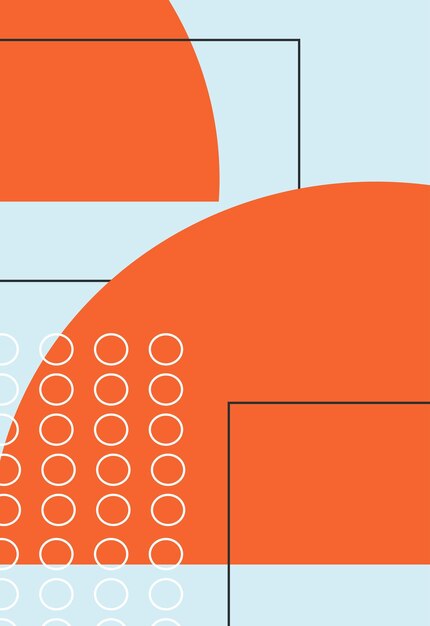 azulejos naranjas y blancos con un círculo blanco y un círculo naranja