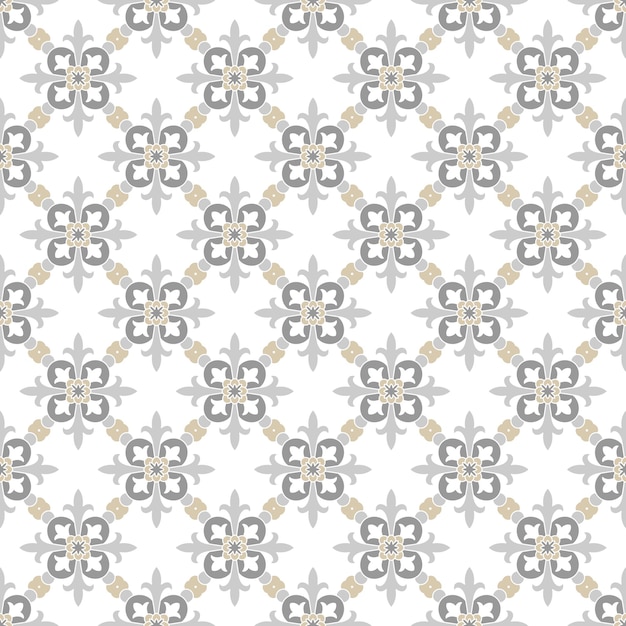 Azulejos portugueses ornamentados tradicionales azulejos Patrón vintage para diseño textil
