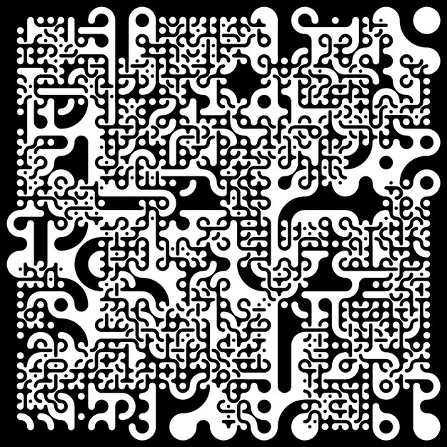 Azulejos de Truchet patrón negro y blanco azulejo ilusión óptica