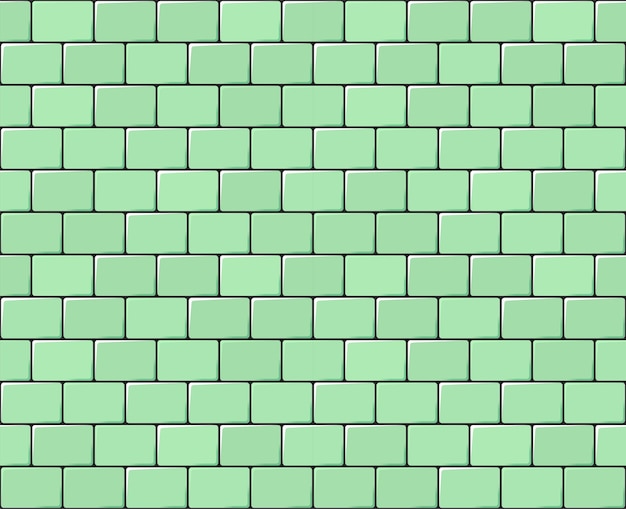 Azulejos verdes patrón horizontal sin costuras Ladrillos blancos de cerámica en piscina de metro al aire libre