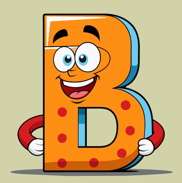 B alfabeto de letras creativas