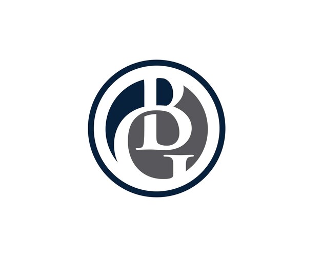 B Carta Logotipo plantilla de logotipo profesional de la empresa