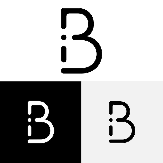 B Creative Premium último diseño del logotipo Premium Vector Creative Logo Vector Ilustración del logotipo