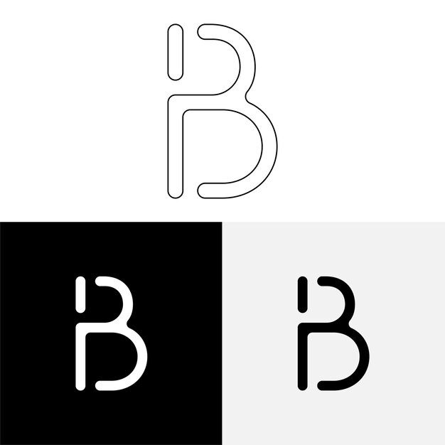 B Creative Premium último diseño del logotipo Premium Vector Creative Logo Vector Ilustración del logotipo