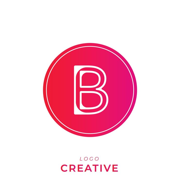 Vector b diseño de logotipo de marca diseño creativo de logotipo diseño clásico diseño posterior de logotipo monograma de logotipo vectorial