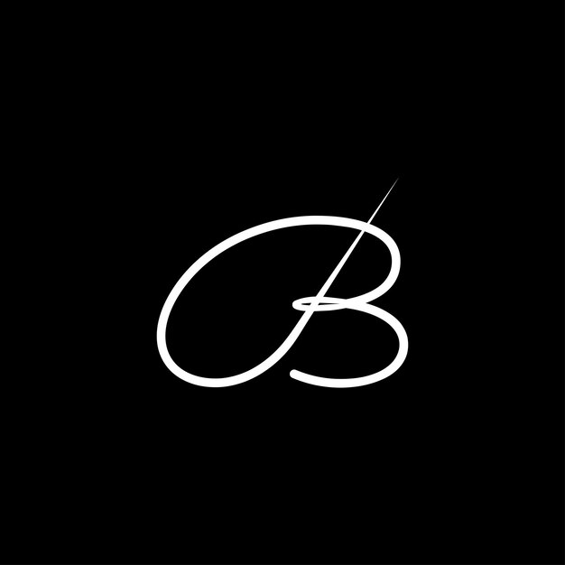 B las letras iniciales del logotipo de la moda B el logotipo de las prendas de vestir B el Logotipo de la boutique