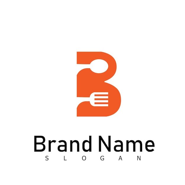 B logo diseño creativo vector negocio