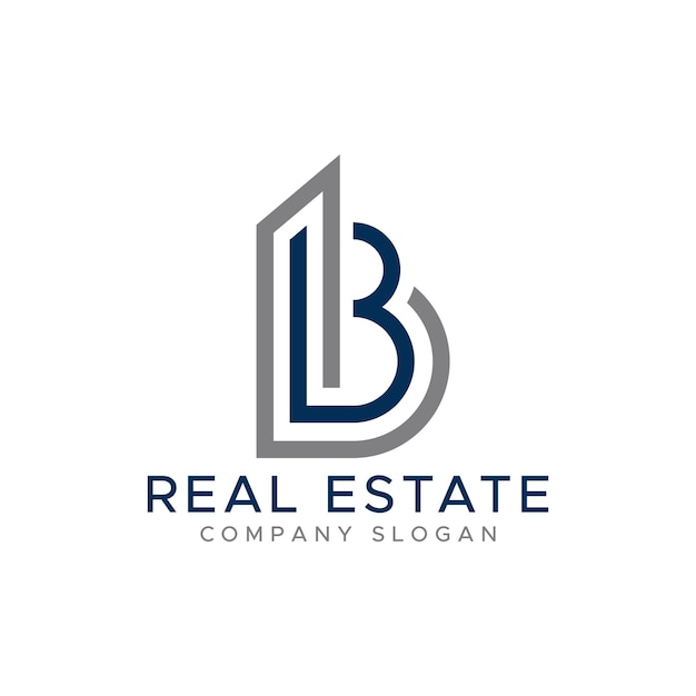 B Logotipo del edificio de viviendas inmobiliarias