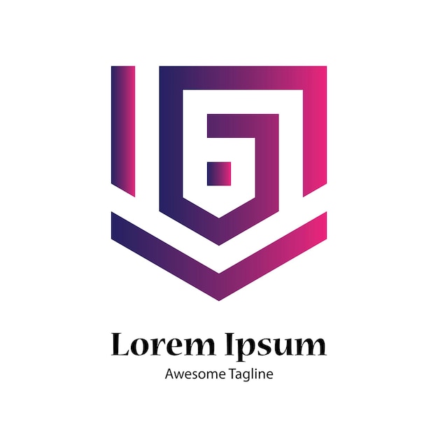 B plantilla de vector de logotipo de gradiente de colores inicial