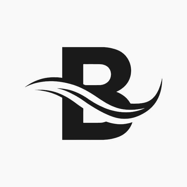 B y vector del logotipo de la onda