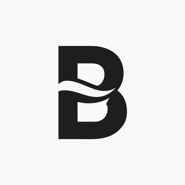 B y vector del logotipo de la onda