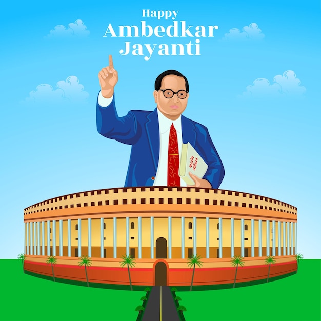 Vector baba saheb ambedkar jayanti creativo