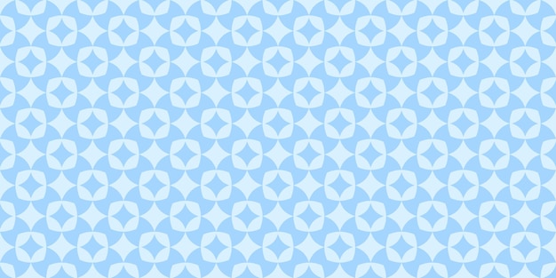Baby Blue Círculos superpuestos Fondo Patrón sin costuras Vector estelar del círculo geométrico