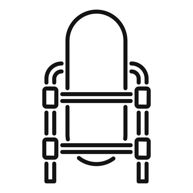 Baby walker alentando los primeros pasos Icon lineart