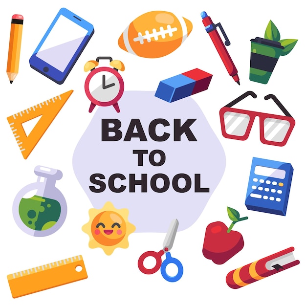 Back to School Supplies and Educational Elements