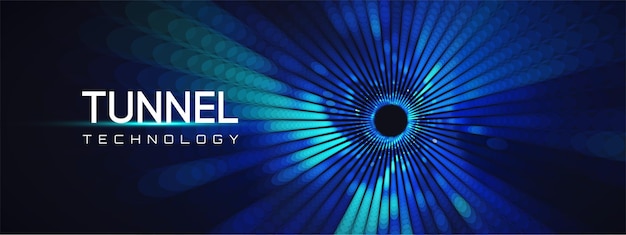 Background tunnel abstract with portal quantum and technology code for vector line or matrix pattern illustration Graphic hole science and binary funnel with black AI and 3D data design