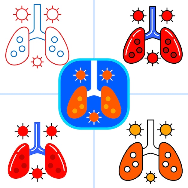 Vector backterial en estilo de diseño plano