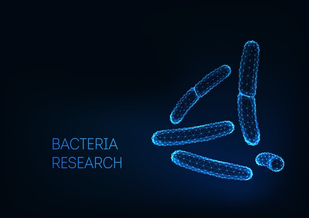 Vector bacterias bacilos microscópicas acidophilus, salmonella, lactobacillus. los probióticos.