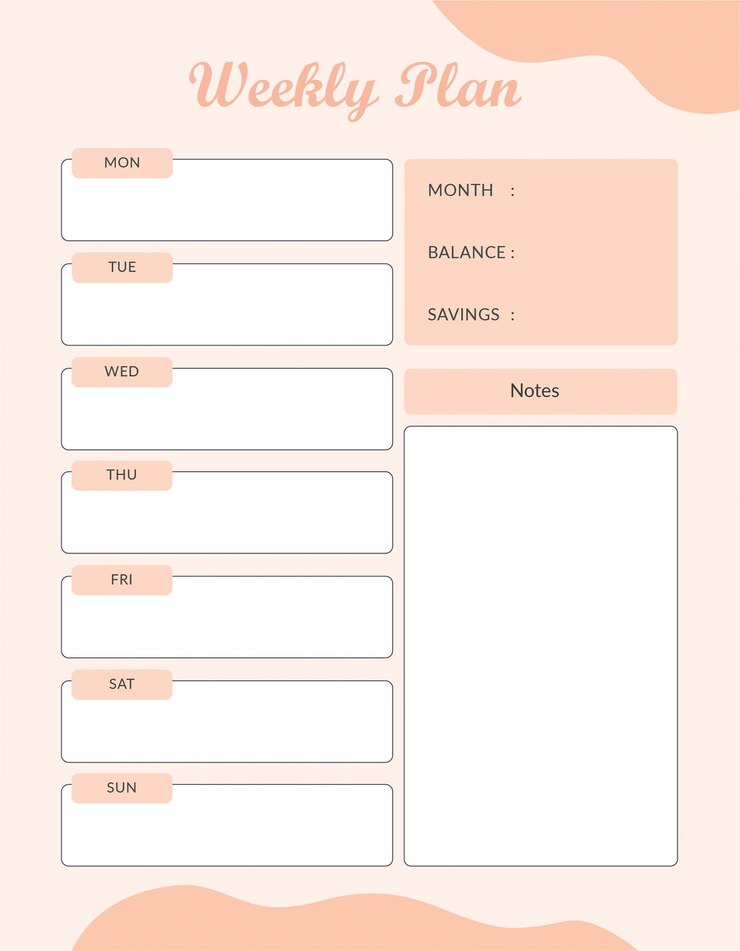 Badget Planner Template Planificador de presupuesto mensual y semanal Calendario planificador mensual