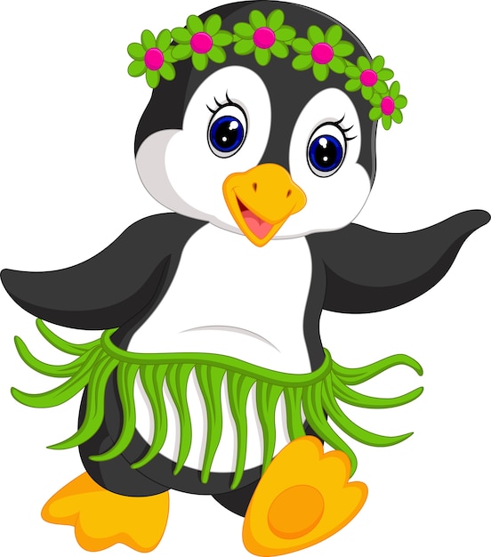 baile de dibujos animados de pingüinos