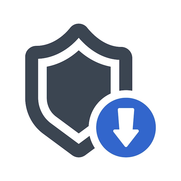 Bajar el icono de seguridad