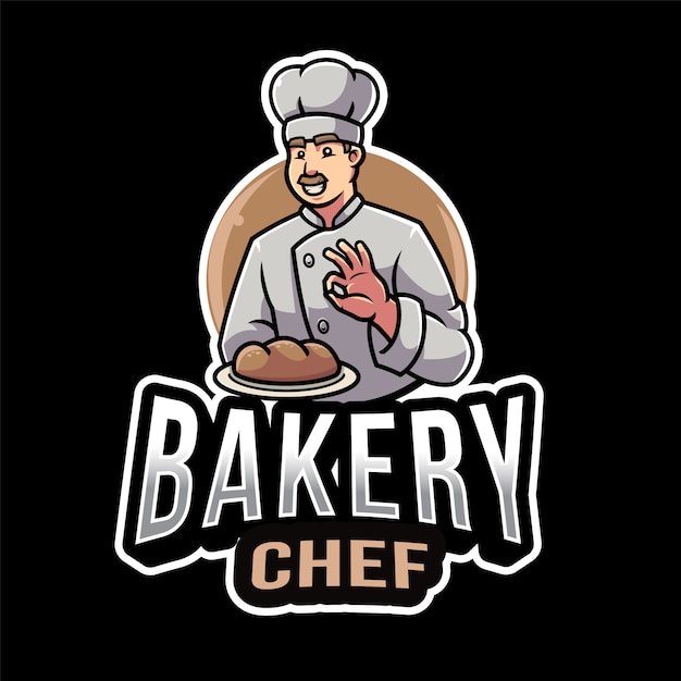 Bakery chef logo template