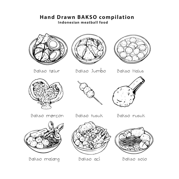 Bakso es una comida indonesia.