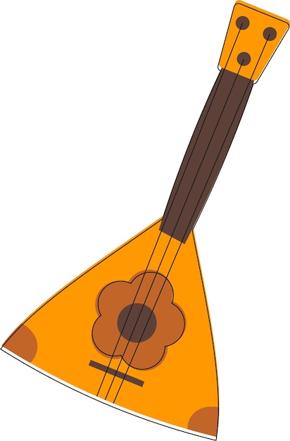 Balalaika de estilo plano