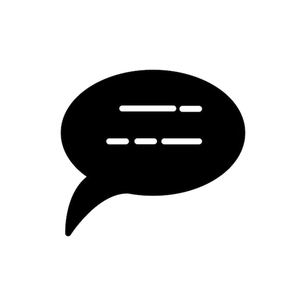 balbuceo chat icono vector plantilla logotipo colección de moda diseño plano