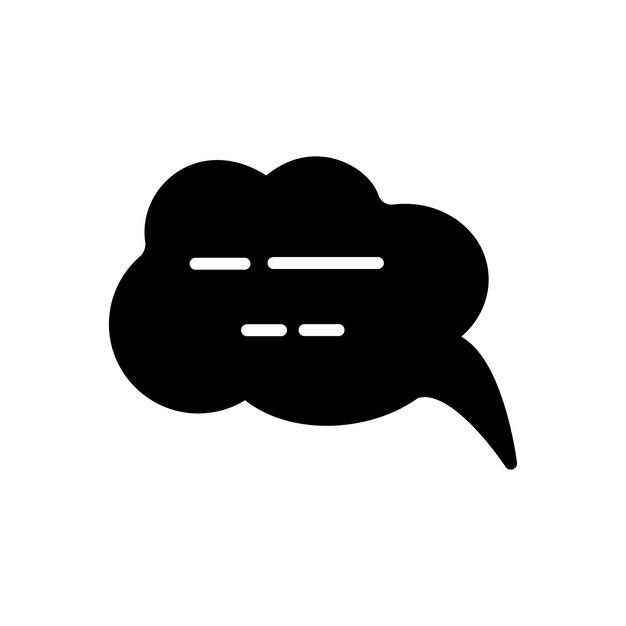 balbuceo chat icono vector plantilla logotipo colección de moda diseño plano