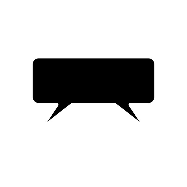 balbuceo chat icono vector plantilla logotipo colección de moda diseño plano