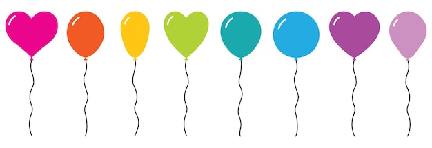 Balón al estilo de dibujos animados Un montón de globos para cumpleaños y fiestas Balón volador con cuerda