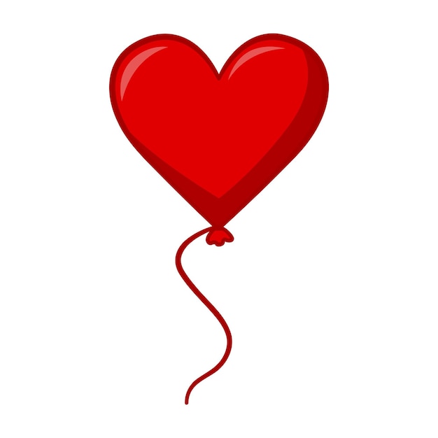 Balón de corazón rojo para el día de San Valentín Balón rojo en forma de corazón