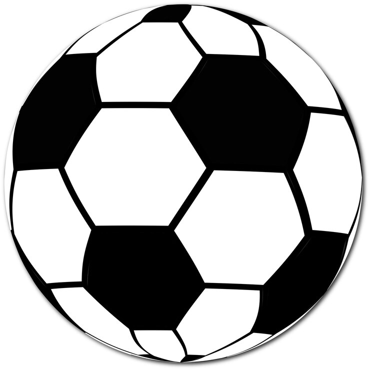 balón de fútbol aislado en blanco