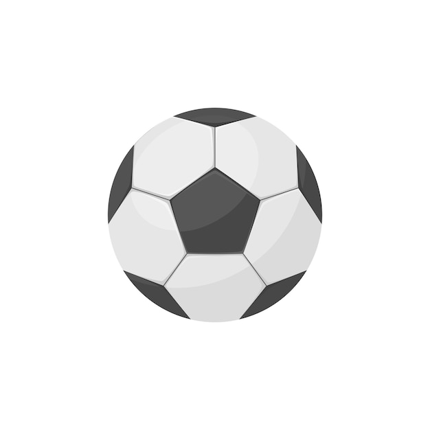 Vector balón de fútbol aislado en blanco