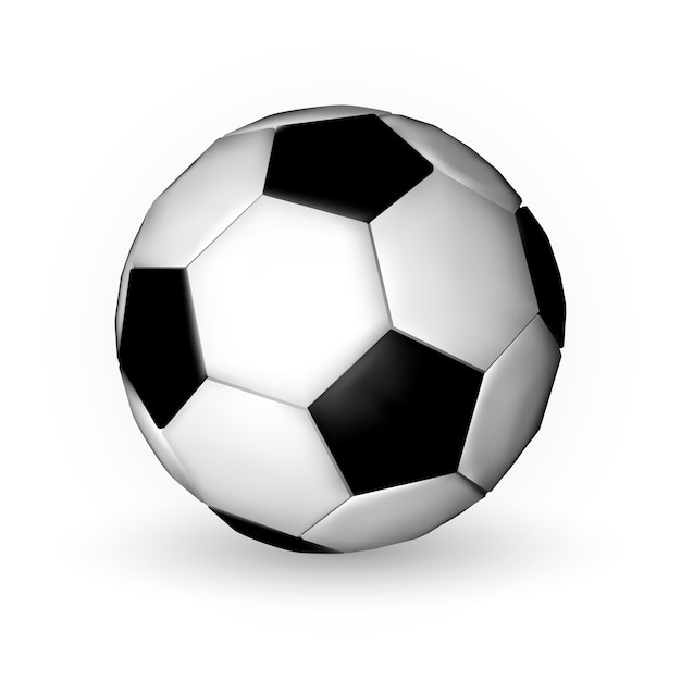 Balón de fútbol, balón de fútbol en blanco
