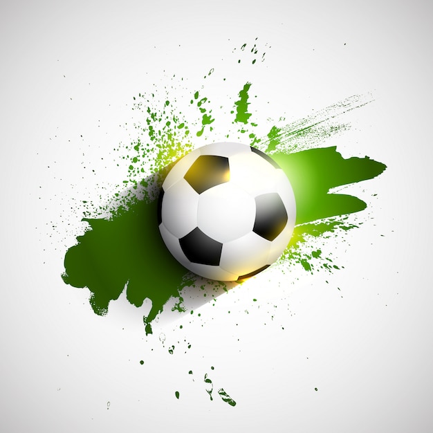 Balón de fútbol / fútbol grunge