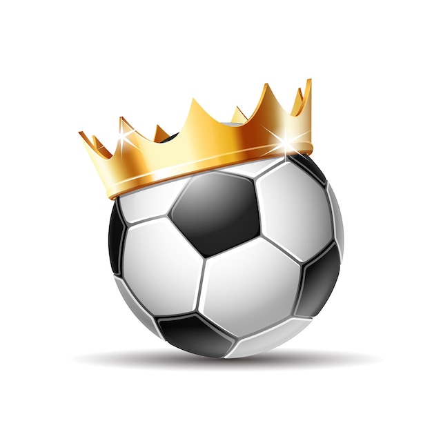 Balón de fútbol en Golden Royal Crown